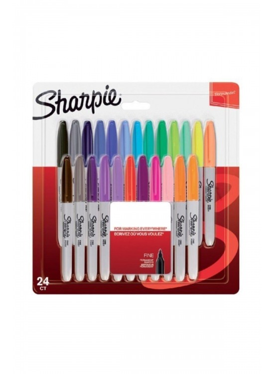 Sharpie Markör Permanent Fine Karışık Renk 24 LÜ 2065405