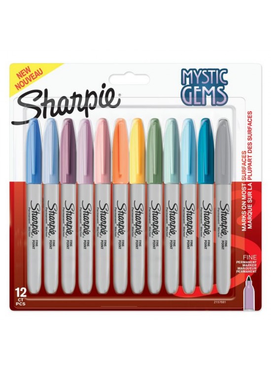 Sharpie Markör Permanent Fine Mystıc Gems 12 Li Bls
