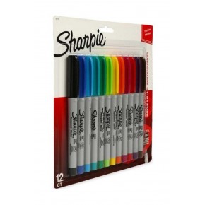 Sharpie Markör Permanent Ultra Fine Karışık Renk 12 Lİ SH-2065408