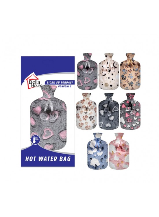 Sıcak Su Torbası Kılıf Ponpon K-8434