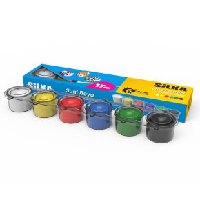 Silka Guaj Boya 6 Renk 17ml Yeni