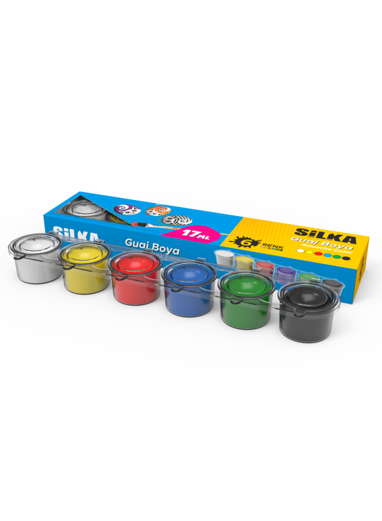 Silka Guaj Boya 6 Renk 17ml Yeni