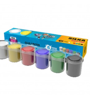 Silka Guaj Boya 6 Renk 6 Adet G.SS6-6