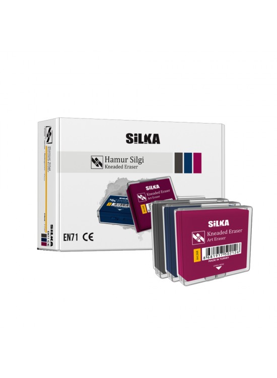 Silka Hamur Silgi Renkli Art.26R (1 Adet) Silka Hamur Silgi Renkli Art.26R (1 Adet)