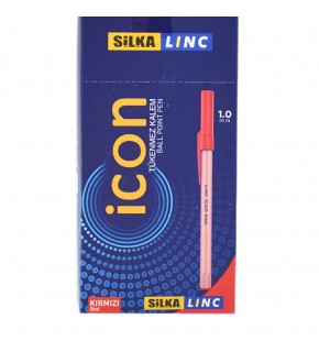Silka Lınc Icon Tükenmez Kalem 1 MM Kırmızı (1 Adet)