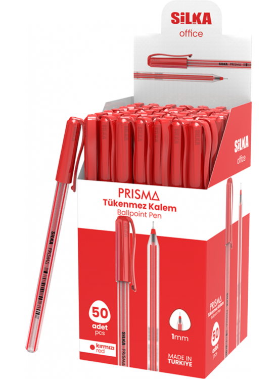 Silka Lınc Offix Tükenmez Kalem 1 MM Kırmızı 50 Lİ Silka Lınc Offix Tükenmez Kalem 1 MM Kırmızı 50 Lİ