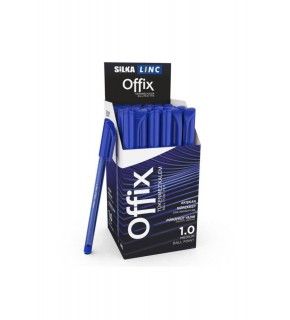 Silka Lınc Offix  Tükenmez Kalem 1 MM Mavi 50 Adet