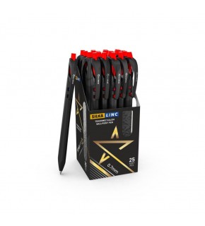 Silka Lınc Starone Tükenmez Kalem  0,7 MM Kırmızı 25 Li