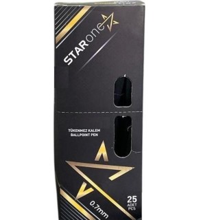 Silka Lınc Starone Tükenmez Kalem 0,7 MM Siyah 25 Li