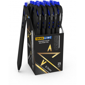 Silka Lınc Tükenmez Kalem Starone 0,7 MM Mavi 25 Li