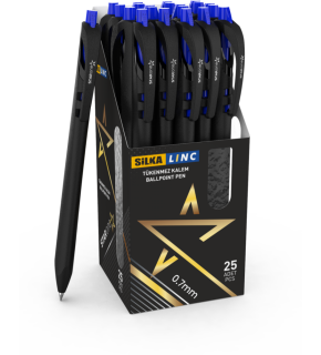 Silka Lınc Tükenmez Kalem Starone 0,7 MM Mavi 25 Li