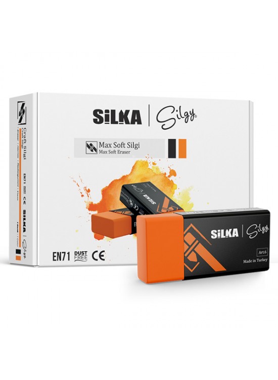 Silka Maxsoft Öğrenci Silgisi Turuncu Art.6 (1 Adet)