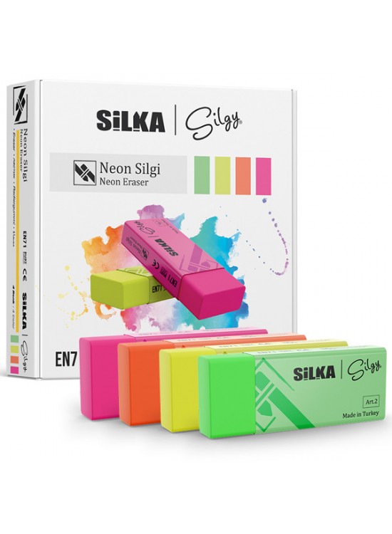Silka Öğrenci Silgisi Neon Art.3 (1 Adet)