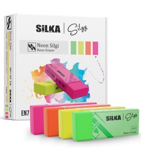 Silka Öğrenci Silgisi Neon 4 Renk Art.23 (1 Adet)