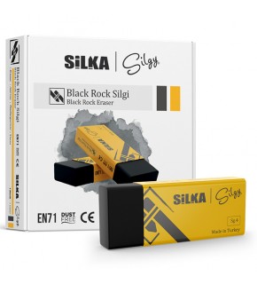 Silka Öğrenci Silgisi Siyah Rock Siyah Art.No.9 (1 Adet)