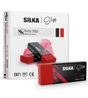 Silka Rubby Öğrenci Silgisi Kırmızı Art.5 (1 Adet)