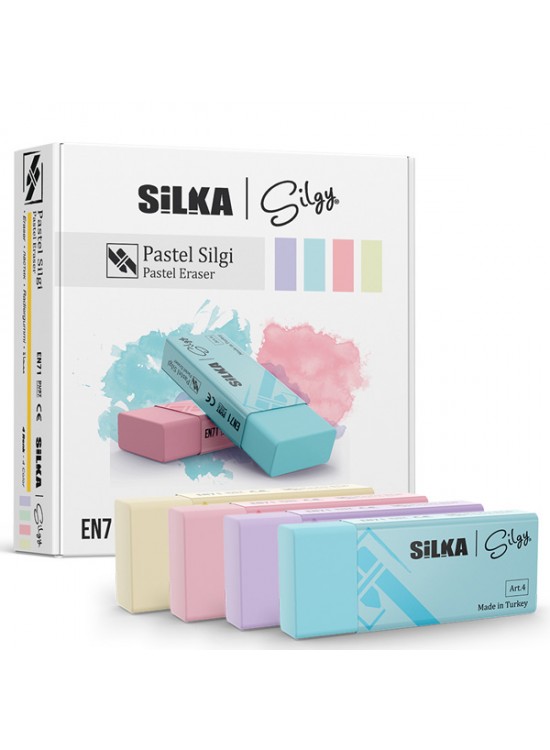 Silka Silgi Pastel 4 Renk Art.44 (1 Adet)