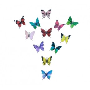 Simli Kelebek 18Cm 12 Li Küçük