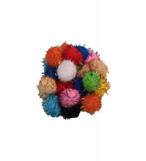 Simli Ponpon 3Cm Askılı 12 Li