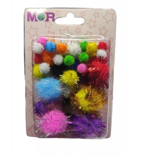 Simli Ponpon - Askılı - Karışık