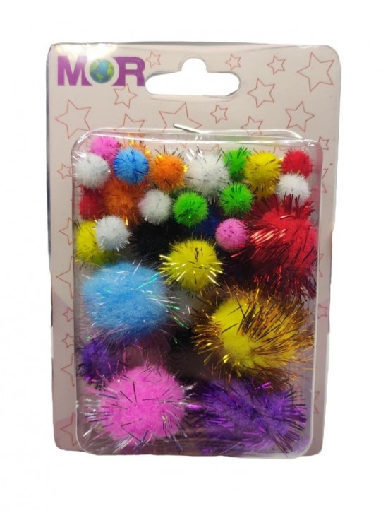 Simli Ponpon - Askılı - Karışık