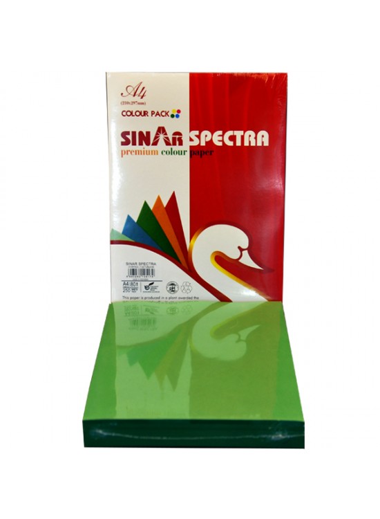 Sınar Renkli Fotokopi Kağıdı 250 Lİ A4 80 GR Pastel Yeşil (Asparagus) 41A