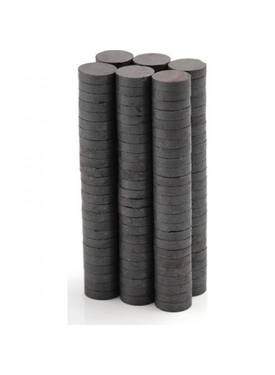 Siyah Mıknatıs Askılı Orta 17X3 Düz 140 Lı