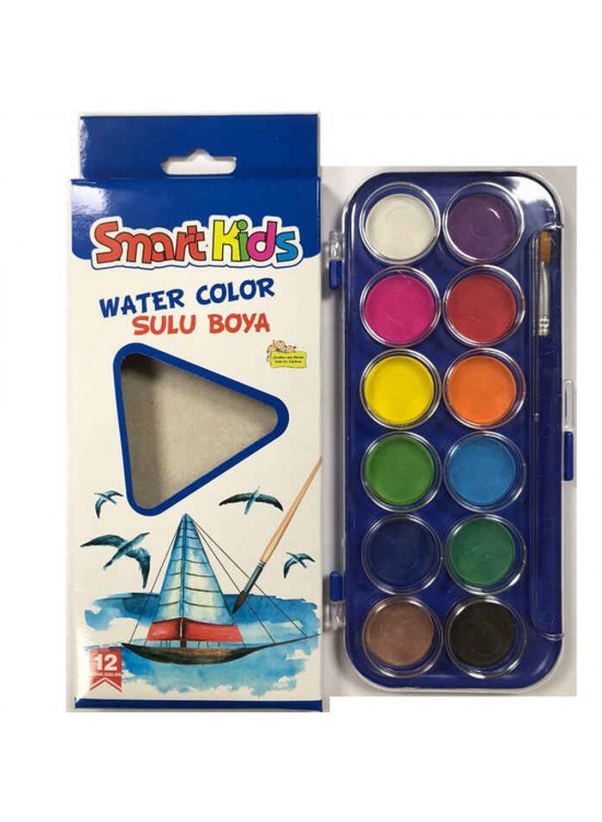 Smart Kıds Sulu Boya 12 Li 3566