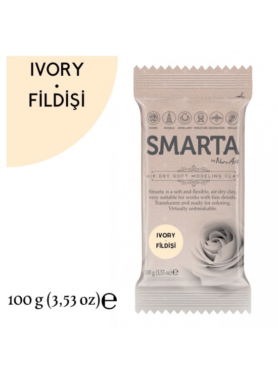 Smarta Akıllı Model Hamuru 100Gr Fildişi Smarta Akıllı Model Hamuru 100Gr Fildişi