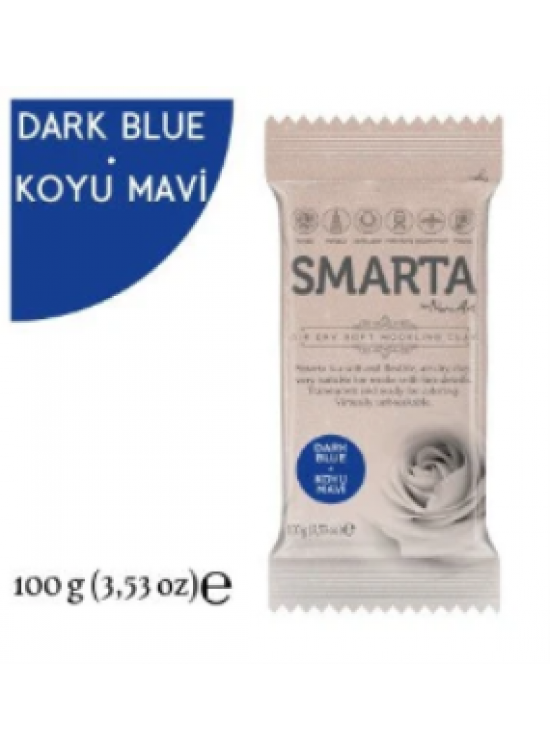 Smarta Akıllı Model Hamuru 100Gr Koyu Mavi