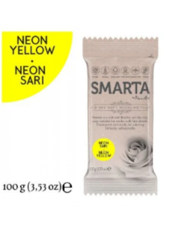 Smarta Akıllı Model Hamuru 100Gr Neon Sarı