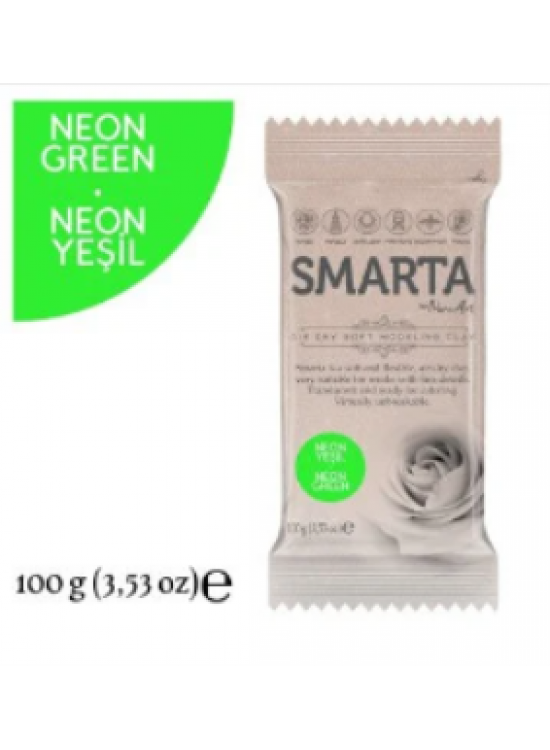 Smarta Akıllı Model Hamuru 100Gr Neon Yeşil Smarta Akıllı Model Hamuru 100Gr Neon Yeşil