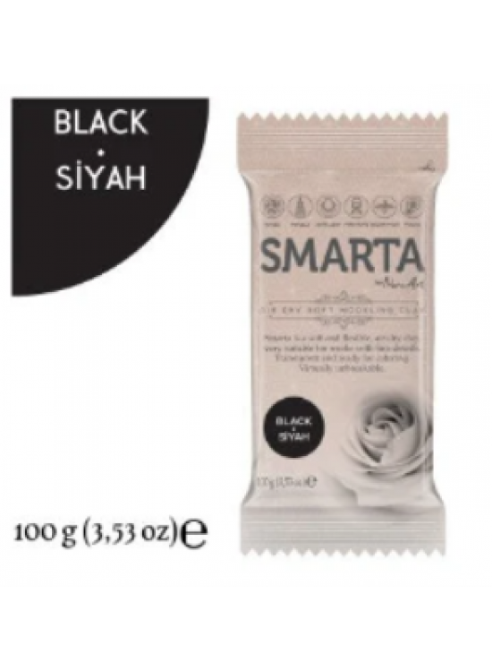 Smarta Akıllı Model Hamuru 100Gr Siyah