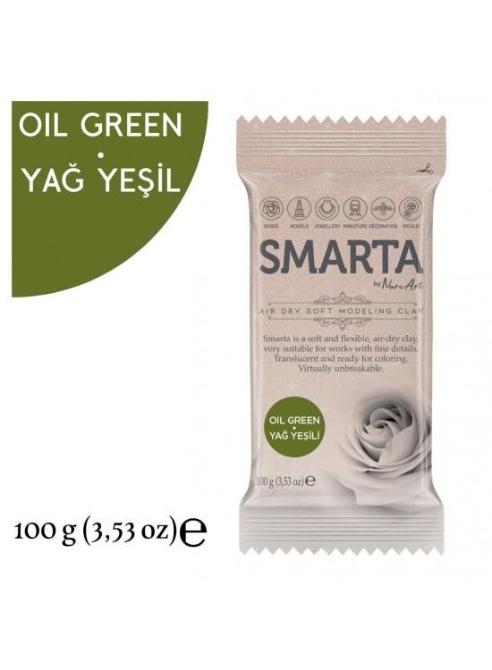 Smarta Akıllı Model Hamuru 100Gr Yağ Yeşili