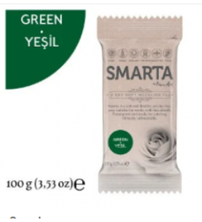 Smarta Akıllı Model Hamuru 100Gr Yeşil