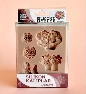 Smarta Akıllı Model Hamuru Kalıbı - Çiçek Buketi