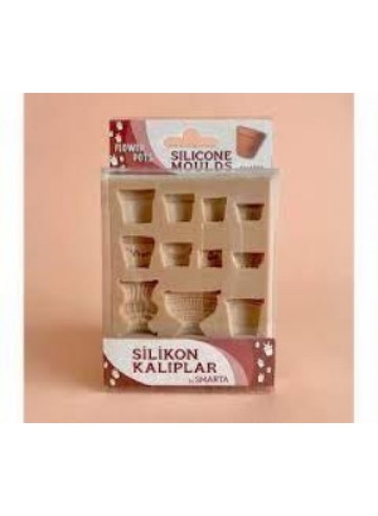 Smarta Akıllı Model Hamuru Kalıbı - Çiçek Saksılar Smarta Akıllı Model Hamuru Kalıbı - Çiçek Saksılar