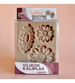 Smarta Akıllı Model Hamuru Kalıbı - Çiçek Seti