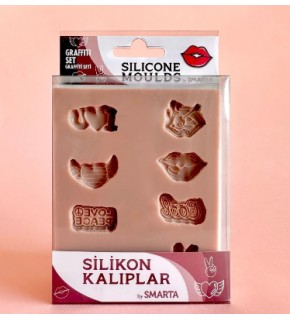 Smarta Akıllı Model Hamuru Kalıbı - Graffiti Set