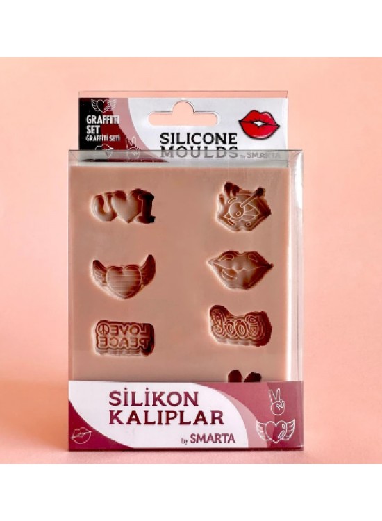 Smarta Akıllı Model Hamuru Kalıbı - Graffiti Set