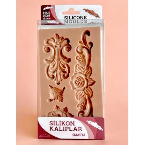 Smarta Akıllı Model Hamuru Kalıbı - Gül Dekor