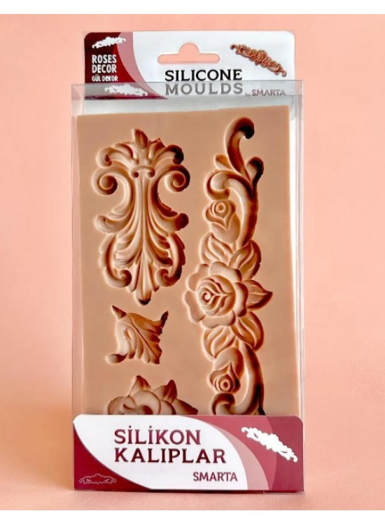 Smarta Akıllı Model Hamuru Kalıbı - Gül Dekor