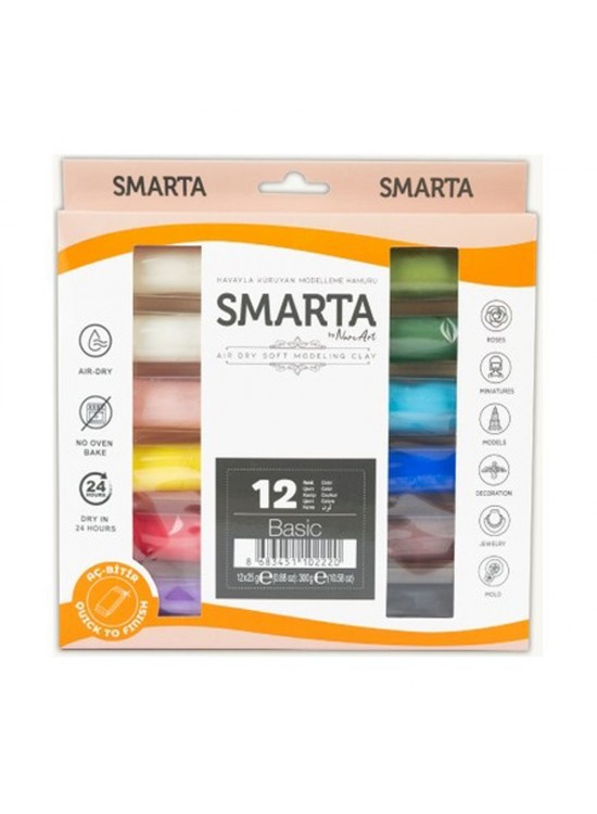 Smarta Hava İle Kuruyan Modelleme Seti 12 Li 30000090 Smarta Hava İle Kuruyan Modelleme Seti 12 Li 30000090