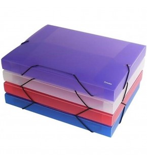 Smato Bölmeli Dosya İpli Ekstra Şeffaf Mavi W 7537 (1 Adet)