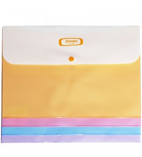 Smato Çıtçıtlı Evrak Zarfı Mat Turuncu W7536 (1 Adet)