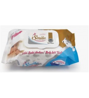 Smile 90LI Islak Mendil (Alcohol&Paraben Free) (Islak Bebek Havlusu)