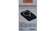 SnapMax SNP-3005 10.000 mah Kablosuz Hızlı Şarj Magsafe Powerbank LED Ekranlı Çoklu Girişli