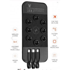 Snapron SNP-3003 10.000 Mah Vantuzlu Wireless Kablosuz ve 3in1 Kablolu Powerbank