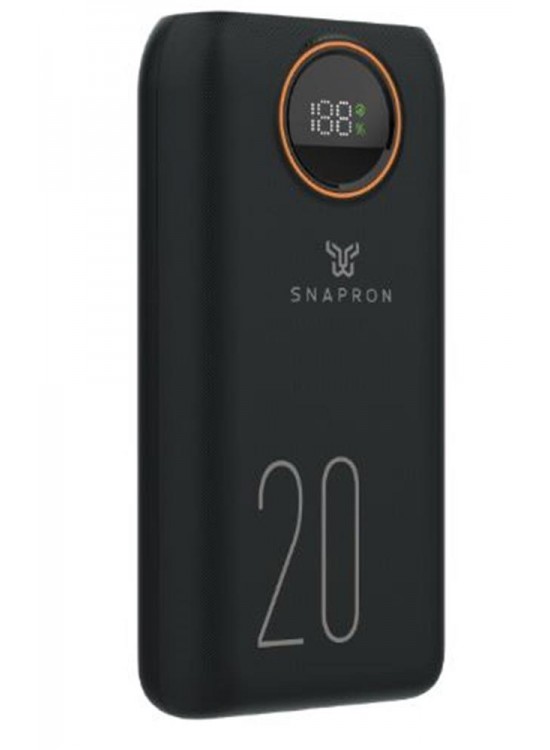 Snapron SNP-3013 20.000 Mah LCD Ekran Dahili Kablolu 22.5w Hızlı Şarj Powerbank