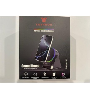 Snapron SNS-9100 Siyah (İNDUCTİON Özellikli) RGB Bluetooth Speaker (Phone Stand-Ambient Light)